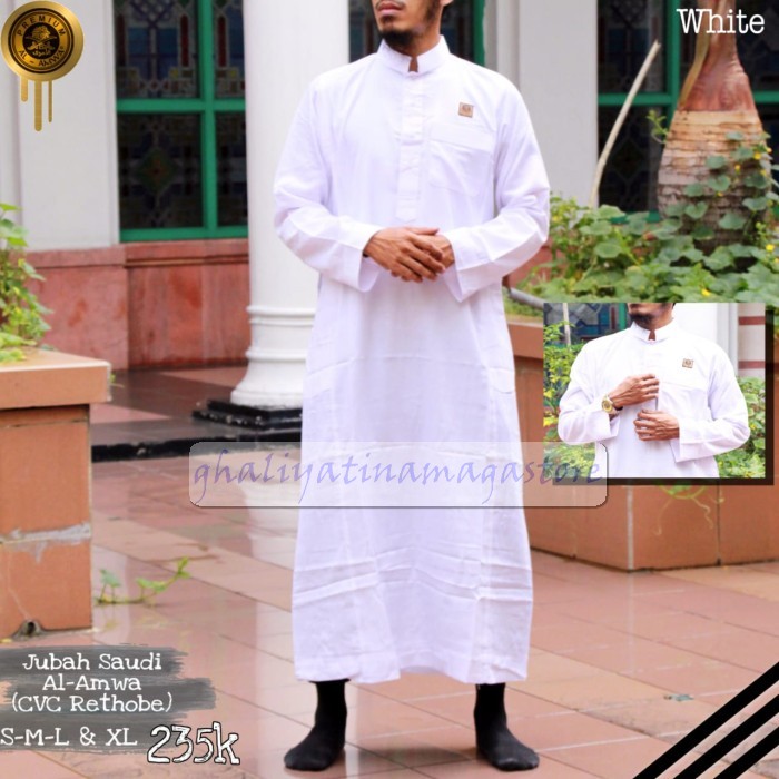 Gamis Atqiya Hibarah / Gamis Pria Dewasa / Gamis Keren / Gamis Simple  KJ927 Baju Gamis Jubah Saudi
