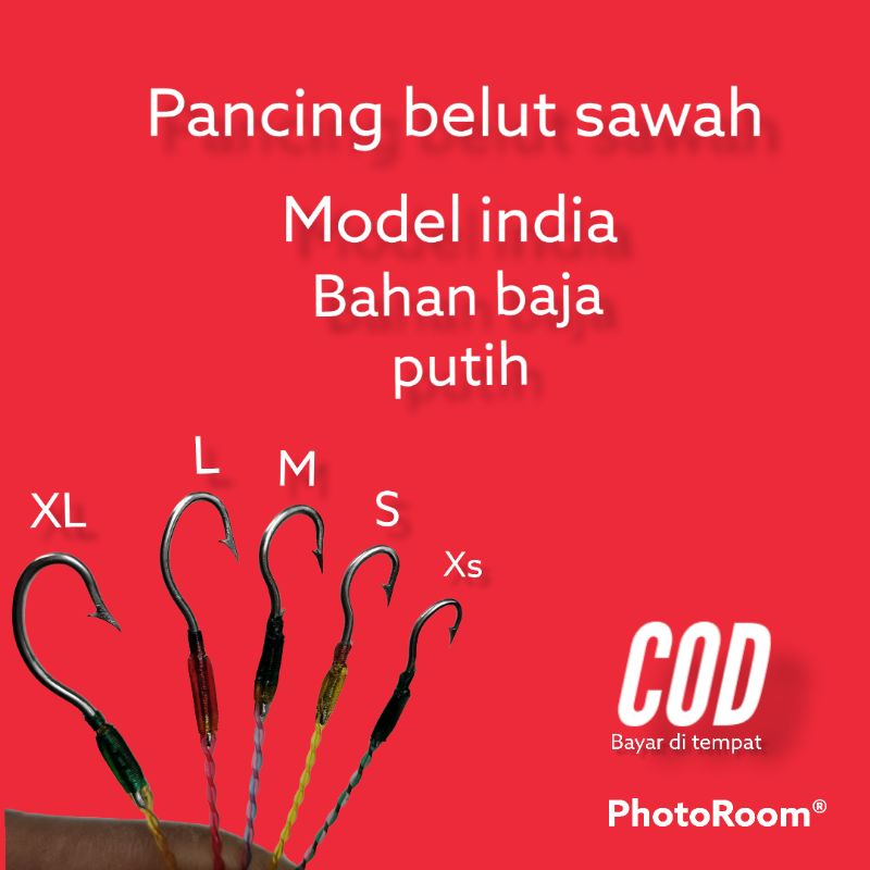 urekan belut sawah baja terlaris pancing belut sawah kail anti moncel senar kuat siap pakai