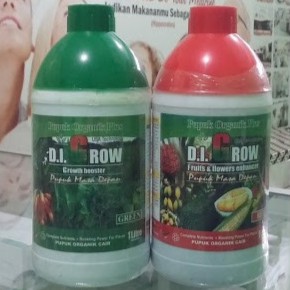(KHUSUS JAWA LAMPUNG )Pupuk Cair Organik DI Grow 1 Liter Hijau atau Merah 1Liter Pupuk DIGrow 1L