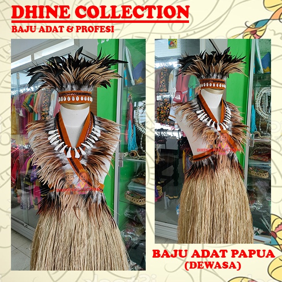 Set Baju Adat Papua | Rumbai Etnik Papua