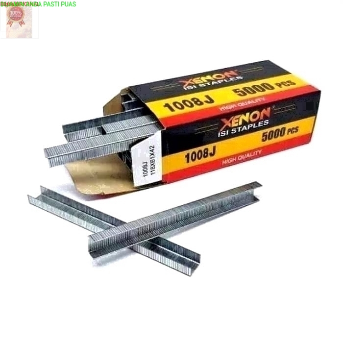 

Isi Paku Tembak Staples Air Stapler Nailer U Kotak 8mm - XENON 1008J