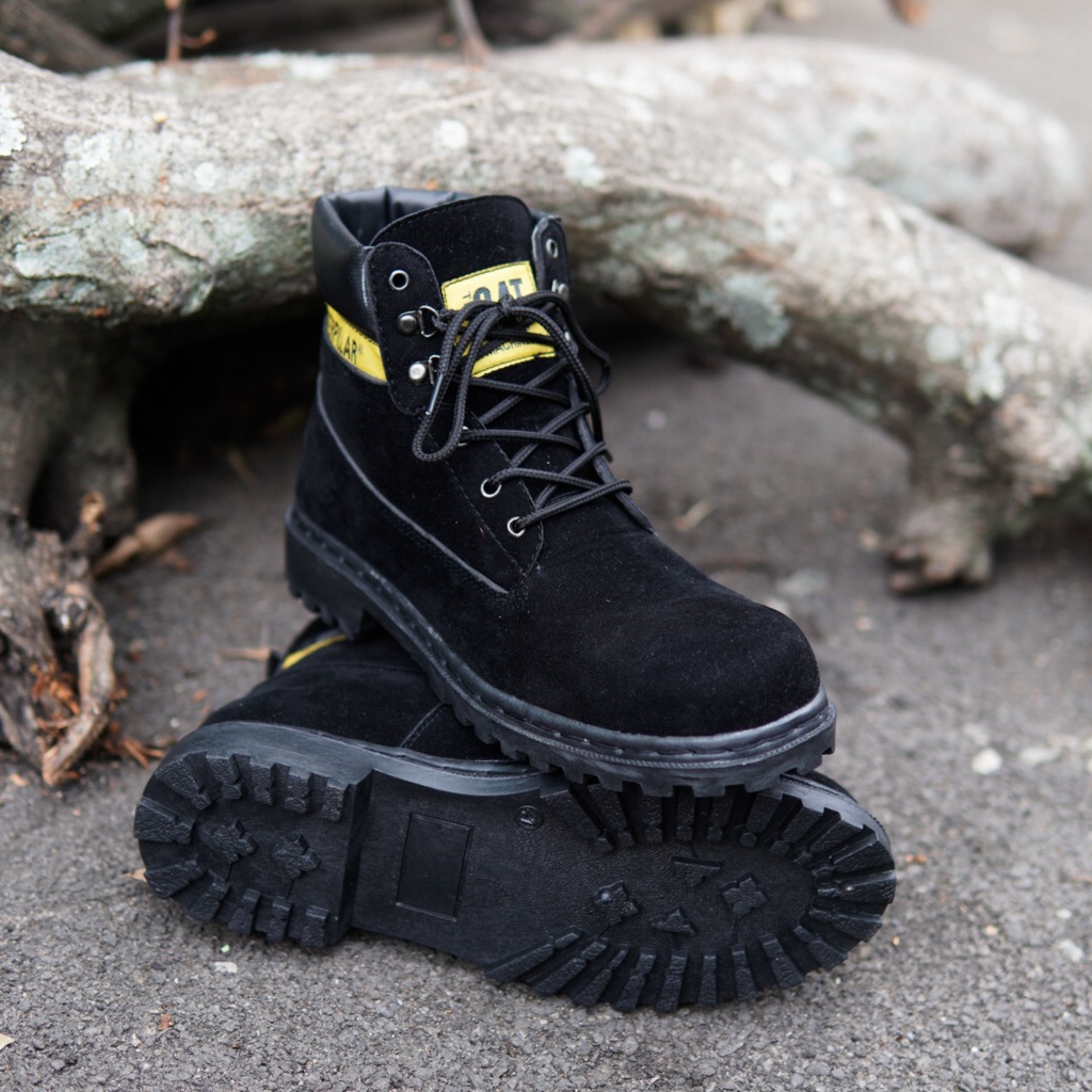 Sepatu Safety boots pria sepatu Kerja Proyek Murah Otudoor Terlaris CAT SBY Berkualitas Bisa COD