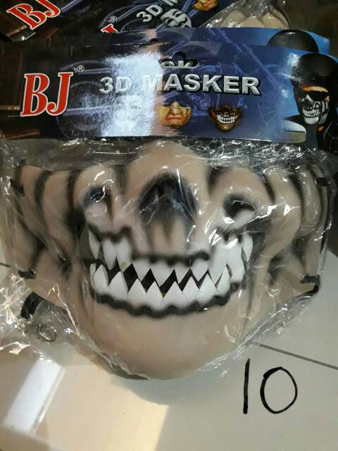 Masker 3D karet touring motor gede face sangar keren safety karakter vendeta murah