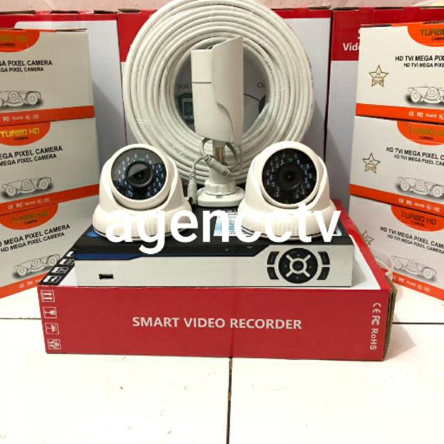 Paket camera 3chanel 4mp turbo hd lengkap siap pasang