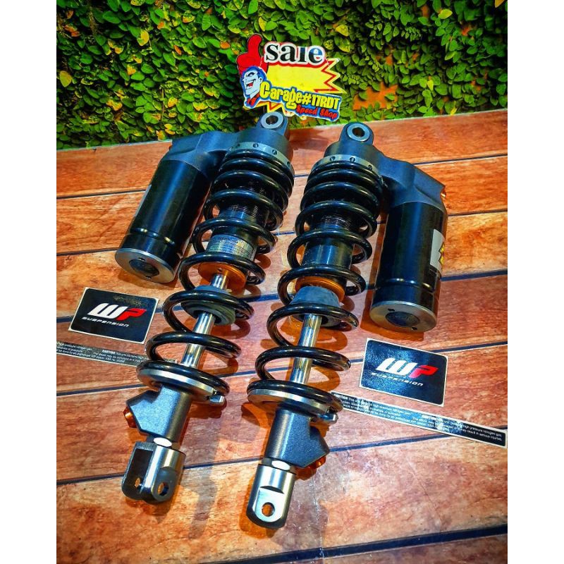 Shockbreaker Wp Showa Nonstel Tabung Atas Ulir Hitam Ukuran 310Mm 330Mm Double Shock Matic Bebek