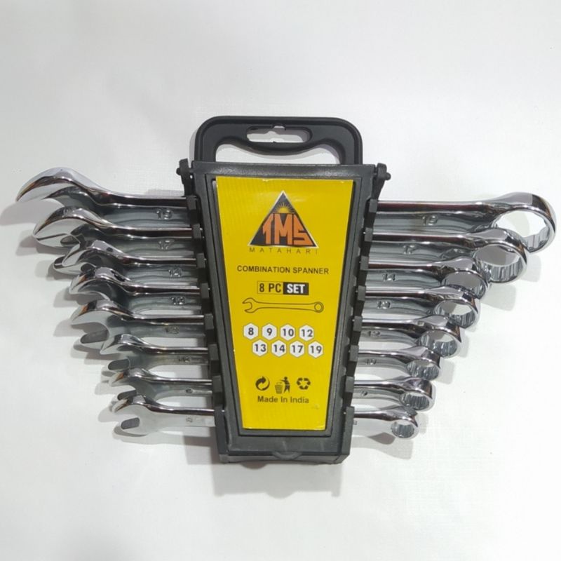 Kunci Ring Pas TMS 1Set Isi 8pcs Ukuran 8-19mm Asli Original
