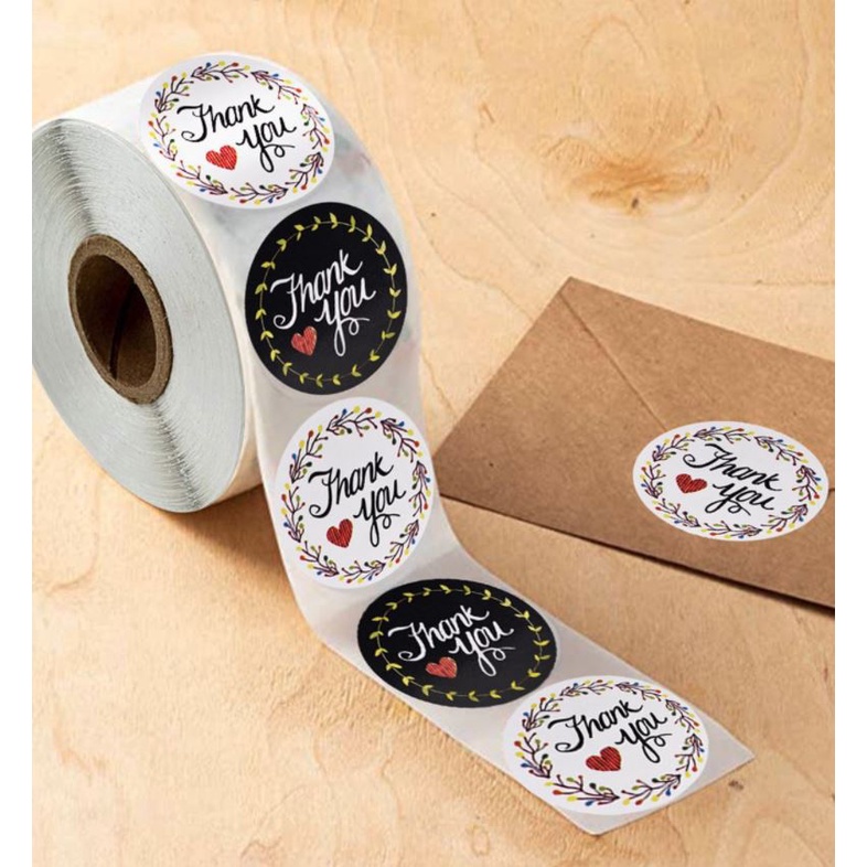 

Sticker Stiker Roll Label Cookies thank you 17