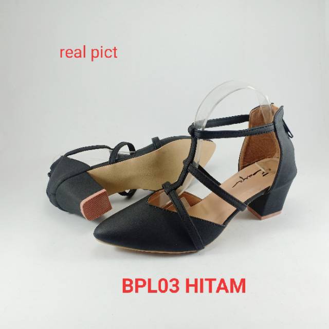 EMYE BPL02 - Sepatu Pesta Heels Gladiator Tali  Hak Tahu Wanita Elegan Murah Mewah Terbaru