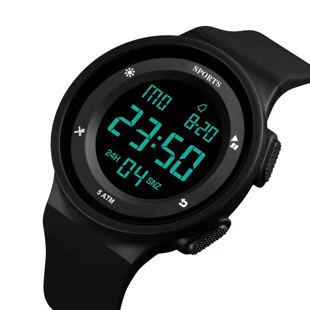 INFY - JT034 Jam Tangan Rubber Digital Sport Bulat Wanita Dan Pria Fashion Gaya Korea Import