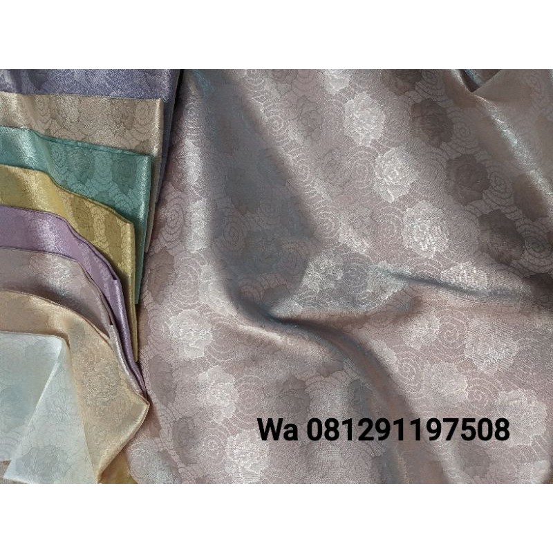 Kain Armani Embos Motif Bunga / Bahan Armani Silk Embos