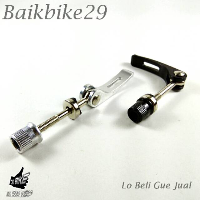 Seatclamp Jok Sadel Sepeda Jadul BMX Dll Model QR Silver Dan Hitam