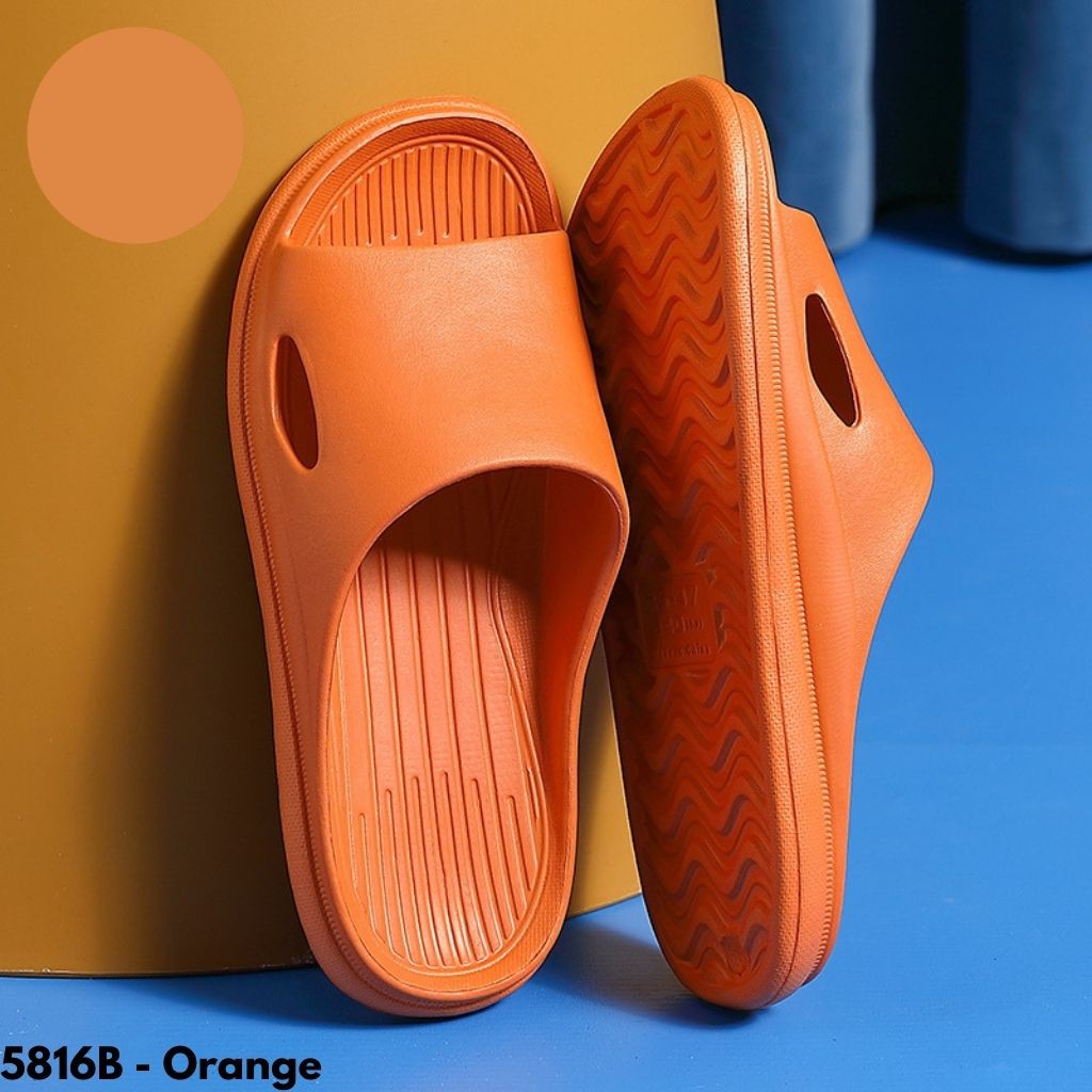 SANDAL WANITA PRIA UNISEX COUPLE RUMAHAN DAPUR TOILET OUTDOOR NYAMAN EMPUK ANTI LICIN 5816B IMPORT