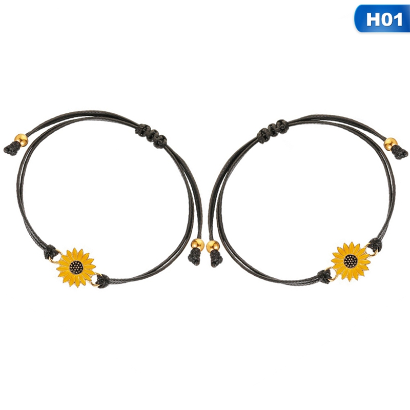 2pcs/set Daisy Bracelet Korea New Fashion Jewelry Accessory