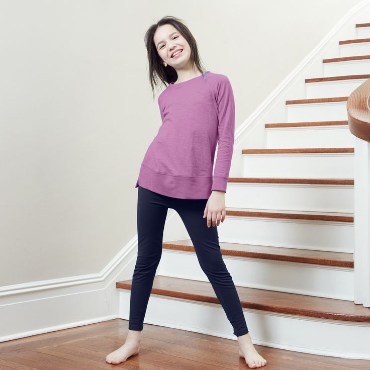 Legging Anak Perempuan 8 - 11 tahun Celana Panjang 75 CM Anak Leging Celana Anak Bahan Jersey Licin