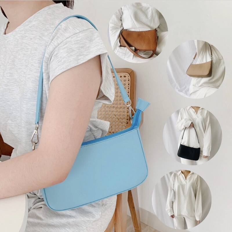 TAIPEI BAG Tas Korea Wanita Tas Bahu Tas Wanita Tas Shoulder Bag Faux Leather Korea Daebag TAIPEI BA