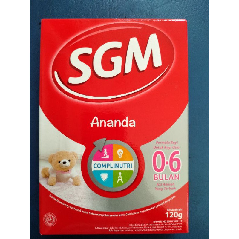 

SGM Ananda 0-6 Tahap 1 120 g