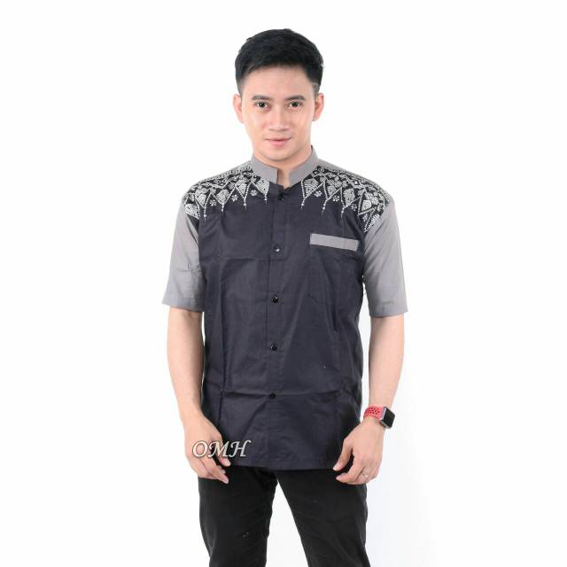 koko bordir lengan pendek