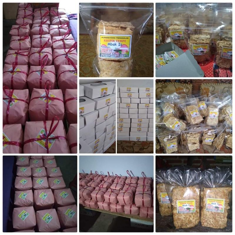 

kripik tempe besek isi 20 - 45pcs