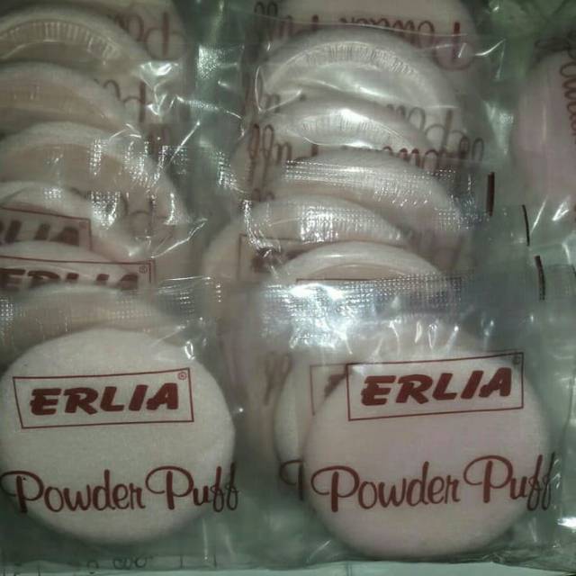 Spon bedak erlia/arlia powder puff spon bedak tabur cepuk bedak