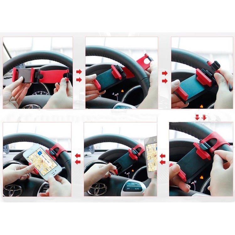 General Motors Steering Wheel Mobile Phone Bracket Snap Handphone Klip Handphone Rak Penyimpanan Handphone Onderdil Mobil