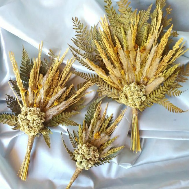 RUSTIC BOUQUET - BUKET BUNGA KERING - DEKORASI FOTO - BUKET WEDDING / LAMARAN / WISUDA