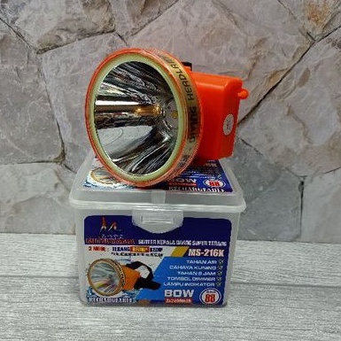 COD Senter Kepala 80 Watt Mitsuyama MS 216K Cahaya Kuning Senter Diving LED - Senter Selam MS-216K