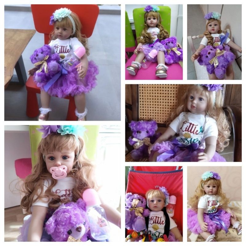 Ready Boneka Reborn Bayi Silikon Mewah Jumbo 60 cm Super Premium Original