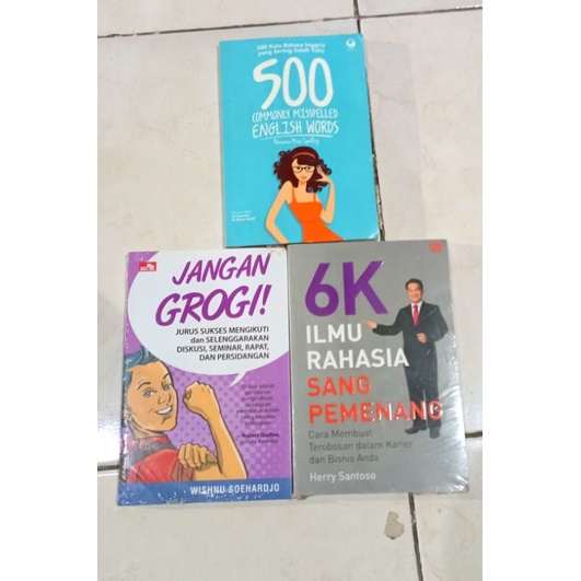 PROMO PAKET OBRAL BUKU MOTIVASI ( 3 BUKU 35 RB) / PENGEMBANGAN DIRI / INSPIRASI / MOTIVASI / BUSSINESS / SELF REMINDER / MURAH ORIGINAL-PAKET 25RB 2