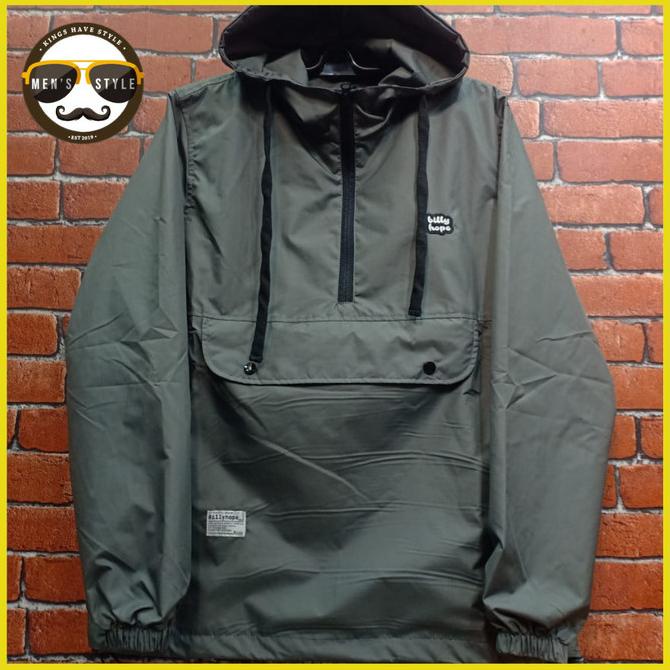 Jaket Kangol Parasut Pria Premium Jaket Kanguru Windbreaker DBH 01