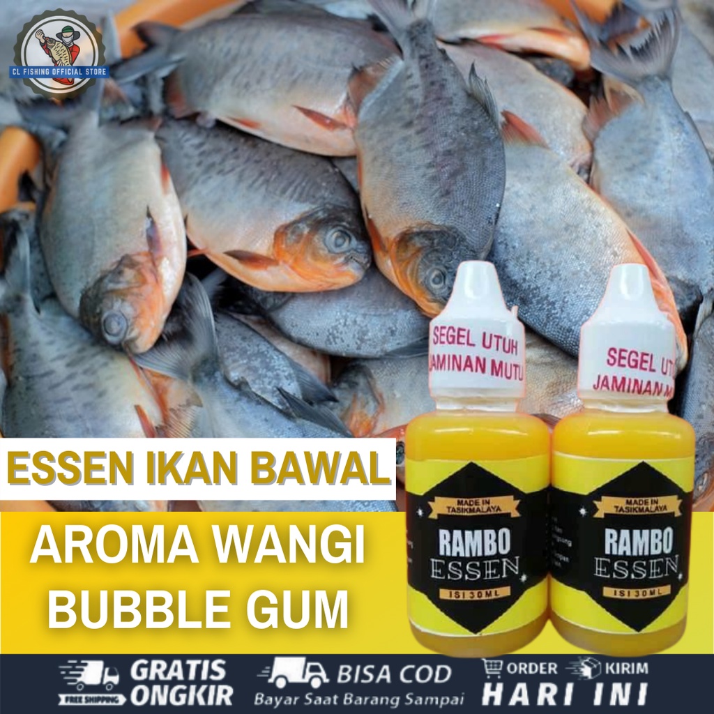RAMBO ESSEN IKAN BAWAL BABON AROMA AMIS WANGI BUBBLE GUM - ESSEN OPLOSAN IKAN BAWAL - UMPAN PANCING 