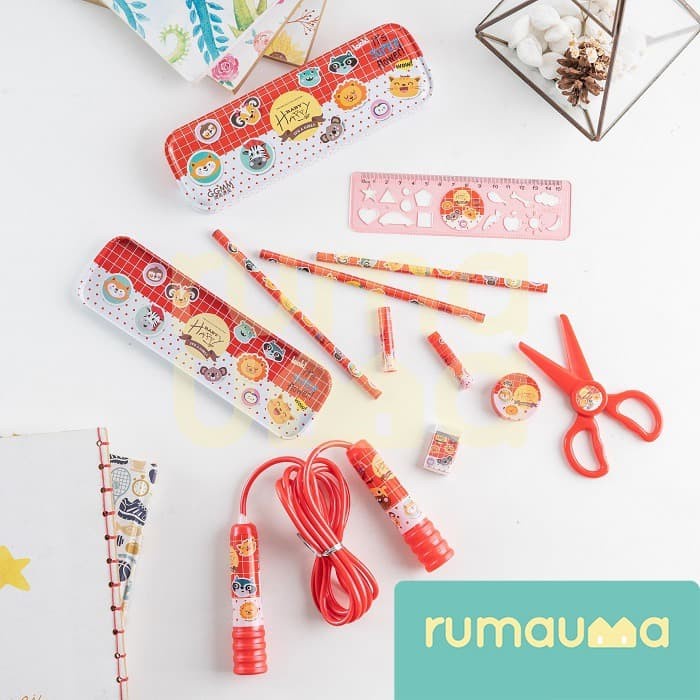 

(TERLARIS) Rumauma Stationary Set - Alat Tulis Lengkap Anak Skipping Olahraga - Kuning