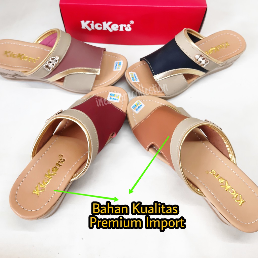 KICKERS SANDAL WEDGES WANITA PESTA SLP09 MURAH HARGA GROSIR