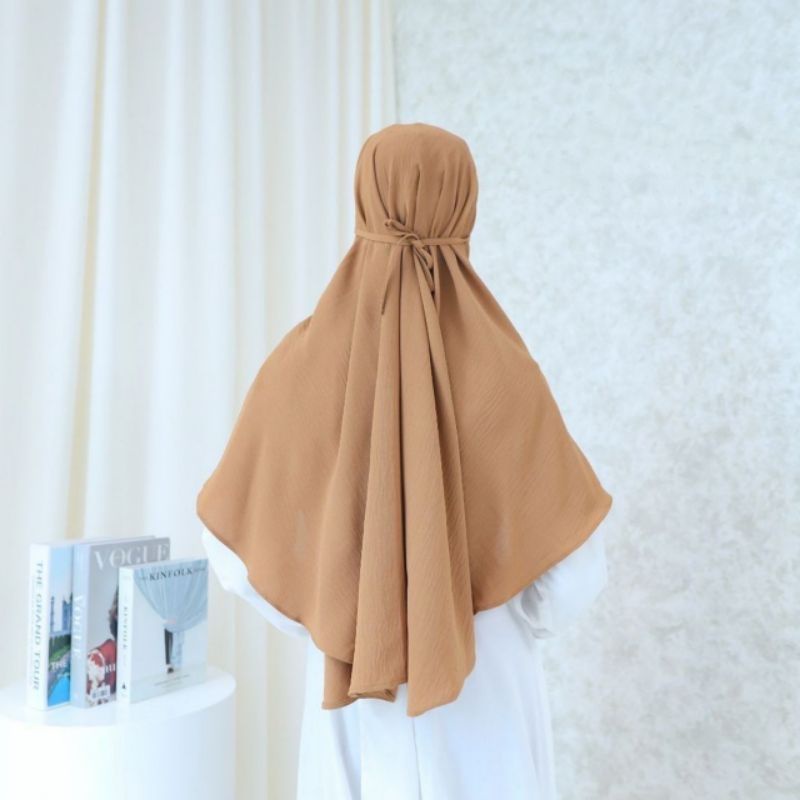 HIJAB BERGO MARYAM CRINGKLE AIR FLOW SIZE L/ KERUDUNG MARYAM CRINGKLE