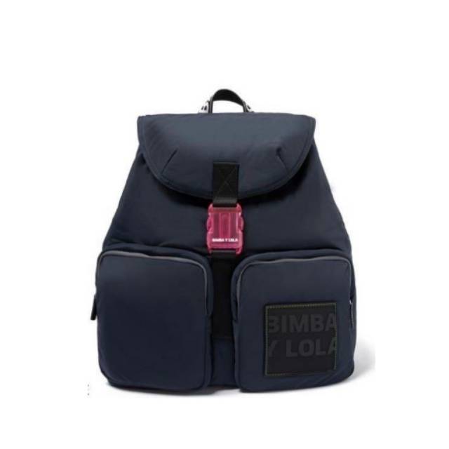 Tas Bimba Y Lola Large Backpack Pocket Navy Original