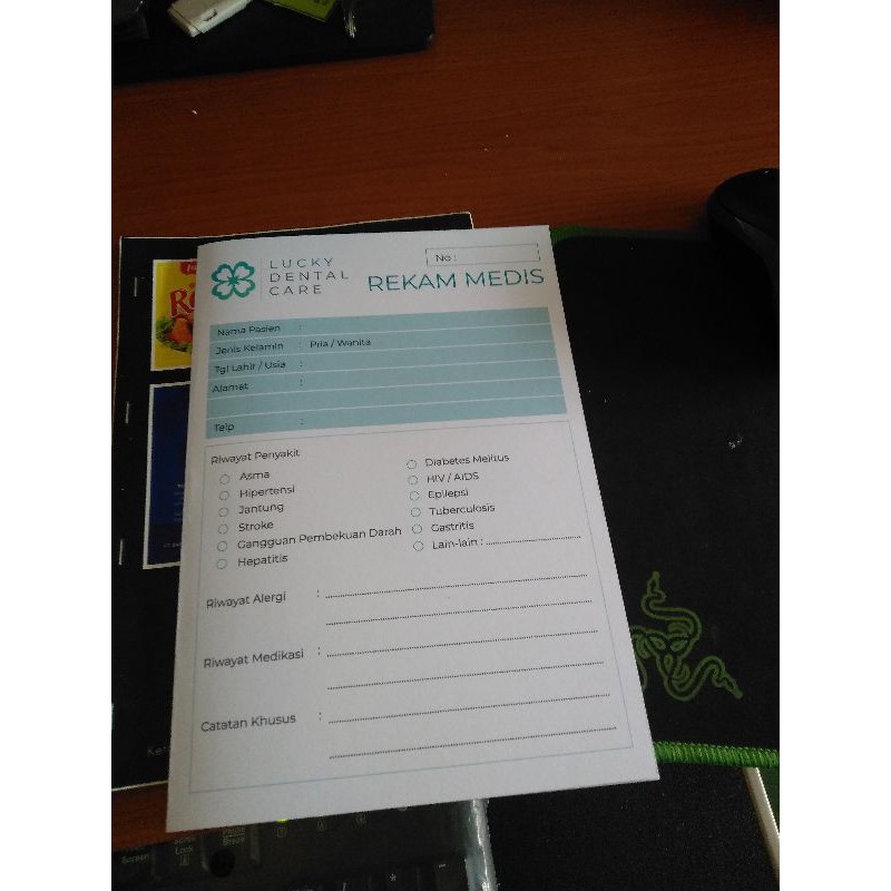 Cetak Buku Rekam Medis A4 Lipat 2