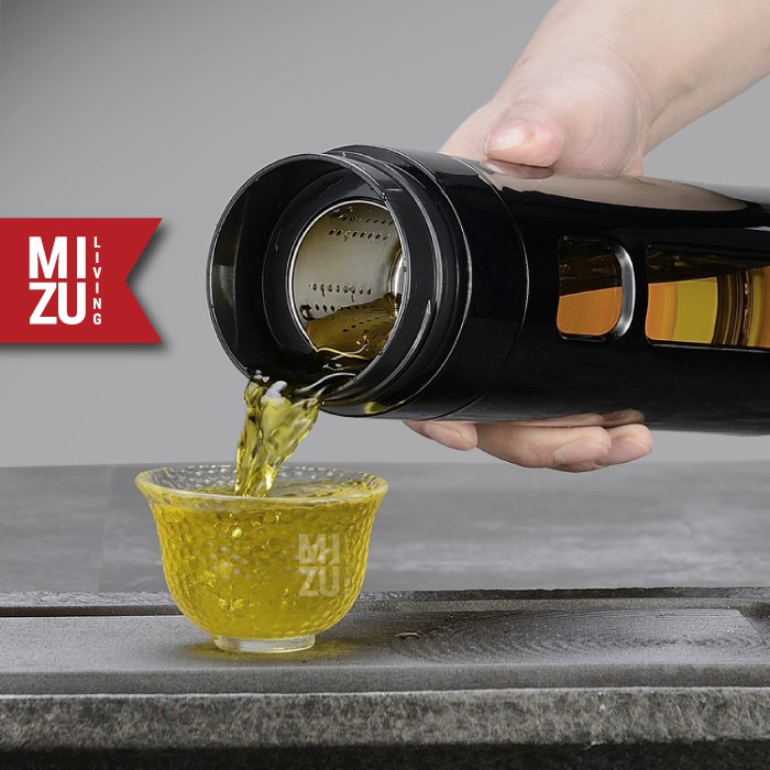 RYOKU-CHA Glass Water Bottle Botol Air Minum Kaca Tumbler 600ml Saringan Teh Infused Water BPA-Free-6