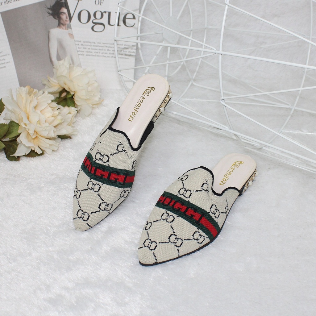 Free BOX Sandal Wanita Import Sandal Flat Shoes Slip On Wanita Import model Sling Back terbaru kekinian termurah NS998