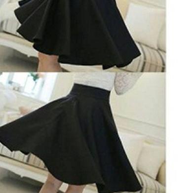 ☚ Rok Payung Hitam,rok Pendek, Flare Skirt ♫