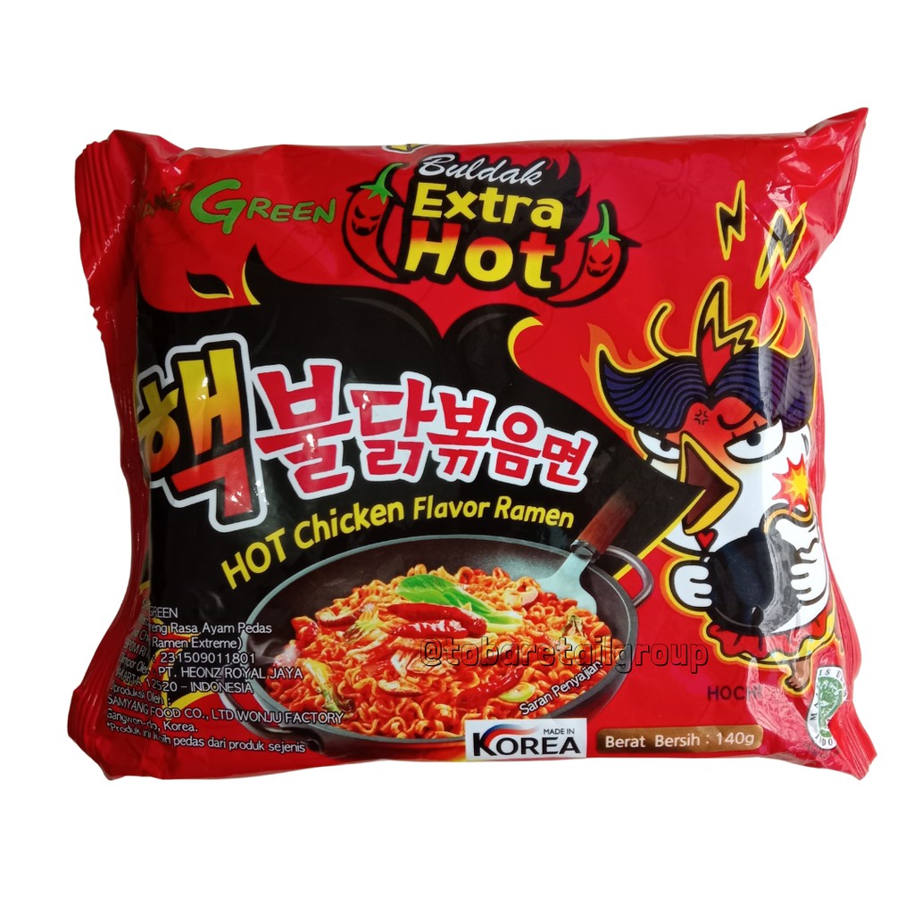 

Samyang Hot Chicken Ramen Buldak Extra Hot 140 gr