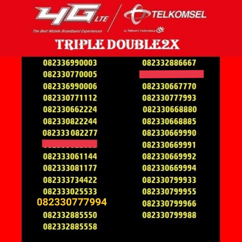 Telkomsel SAKTI Triple Nocan Nomor Cantik nomor rapi nomer bagus nomor Pribadi