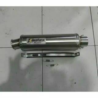 Knalpot LONE RIDER bulat panjang 30cm.inlet 50mm | Shopee