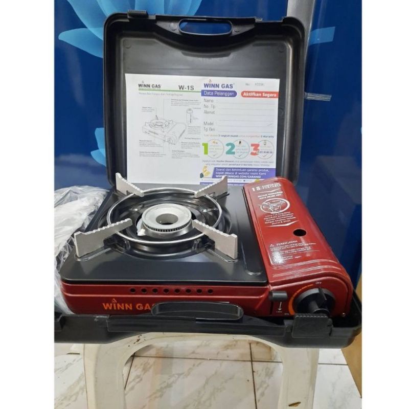 Kompor Gas Portable WINN GAS W-2S - Double Safety