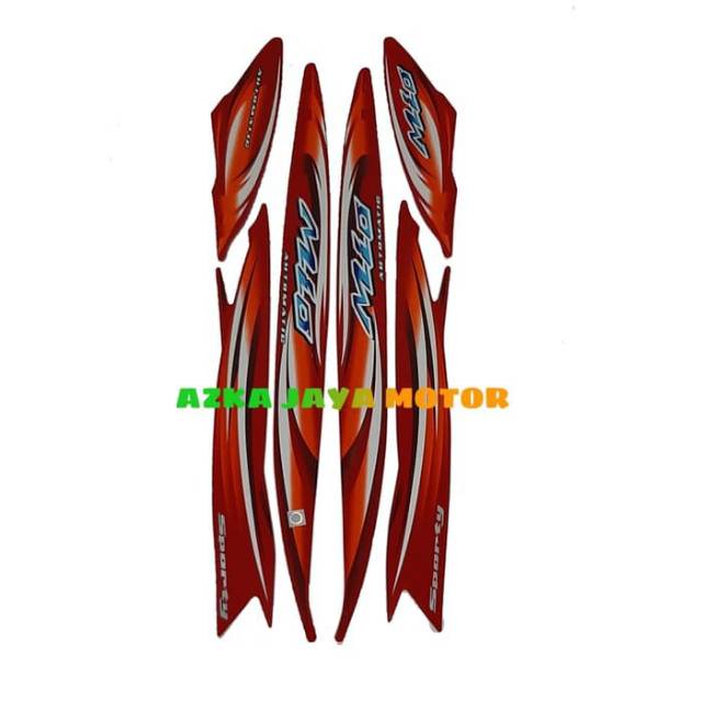 Striping / sticker yamaha mio sporty 2007 warna merah marun