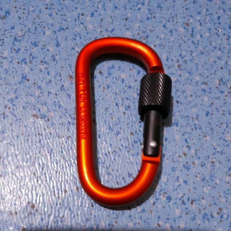 Carabiner Quickdraw Screw 8D Gantungan Kunci Aluminium Alloy not for / karabiner