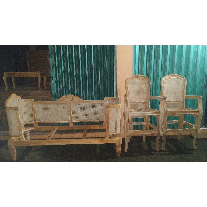 KURSI PELAMINAN / KURSI ROTAN DOYOK / KURSI PELAMINAN ROTAN / KURSI PENDAMPING ROCOCO