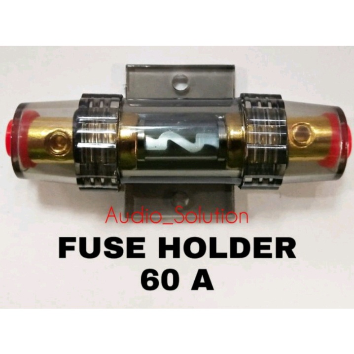 Fuse Sikring Audio Mobil 60 A Fuse Holder 60 Amper