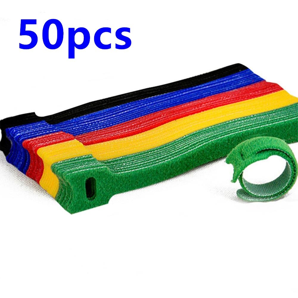 Velcro Strap Cable Management 12 x 150 mm 50 PCS - Ys50 - Multi-Color