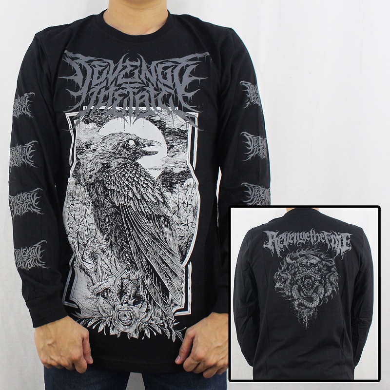 BAJU LENGAN PANJANG REVENGE THE FATE SIZE L XL XXL  - BAJU MUSIK LENGAN PANJANG - LONGSLEEVE MUSIK - KAOS MUSIK RTF - KAOS LENGAN PANJANG PRIA - KAOS PRIA - SLIPKNOT - ACDC - AVENGED SEVEN FOLD - BRING ME THE HORIZON - BLACK SABATH - BURGERKILL