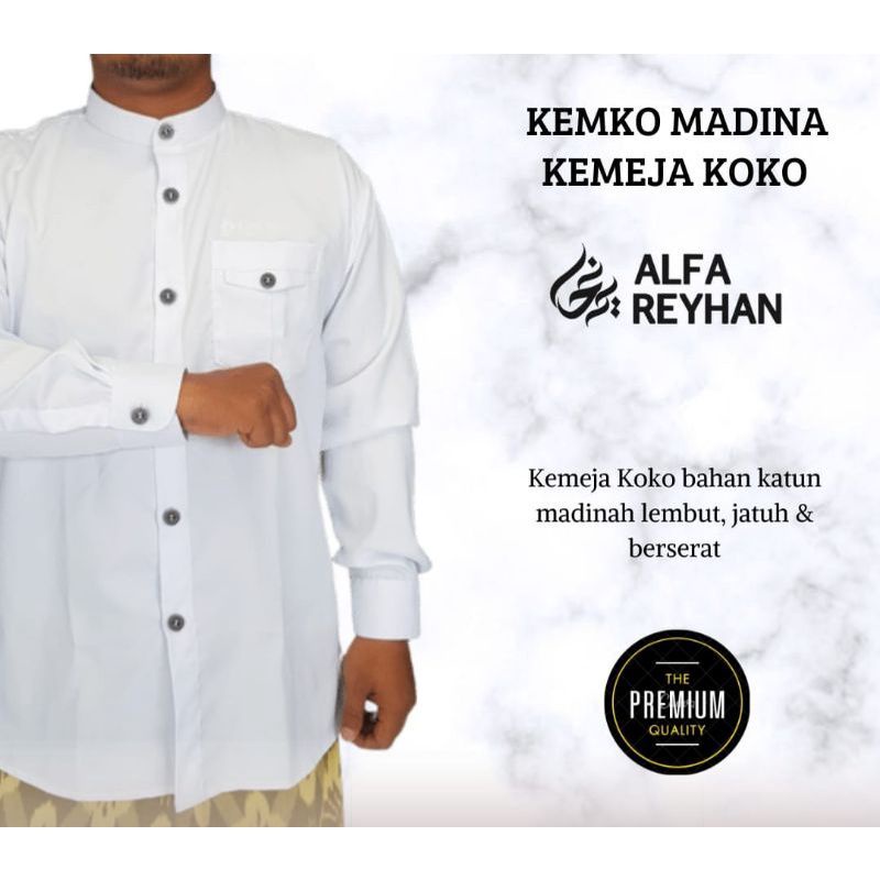 Baju KEMKO Lengan Panjang/Koko Kemeja HABAIB/Kemko Katun