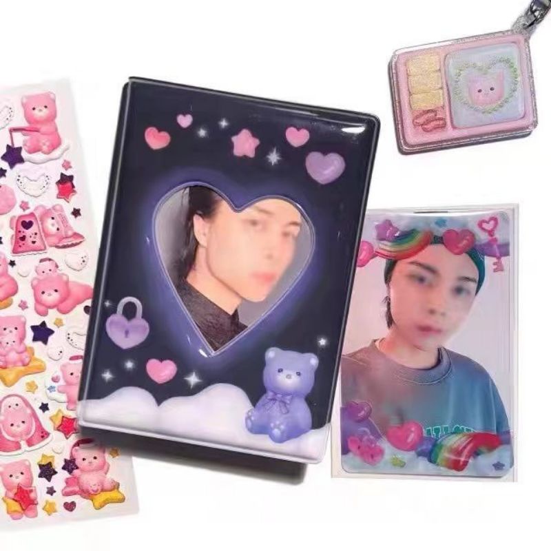 1p PURPLE BEAR KOLBUK PHOTOCARD KPOP/ TEMPAT PHOTOCARD
